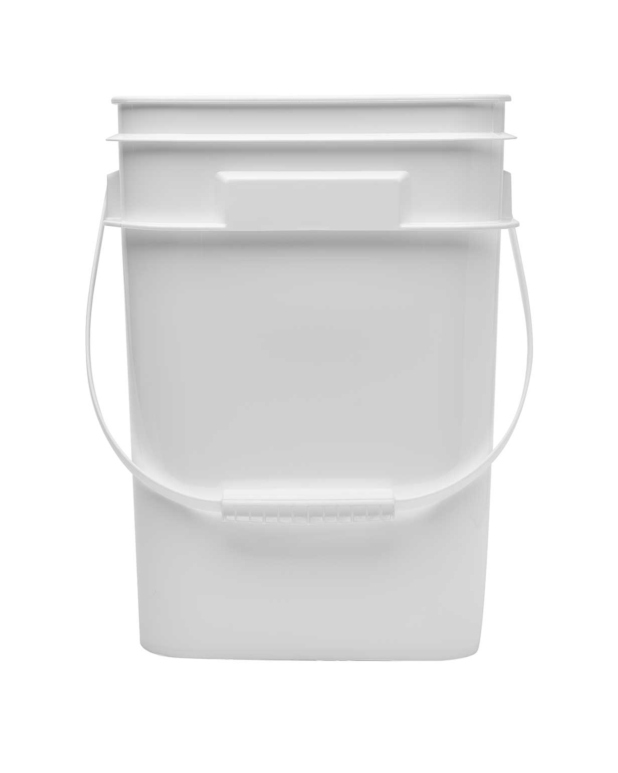 Square Pail - 4 Gallon, White