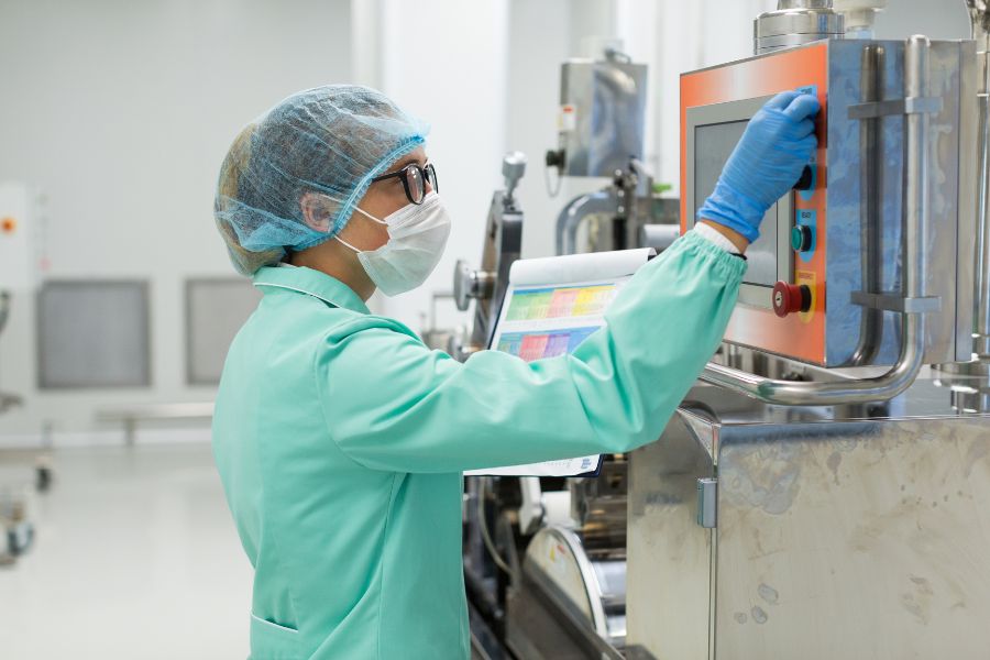 scientist conducting packaging testing