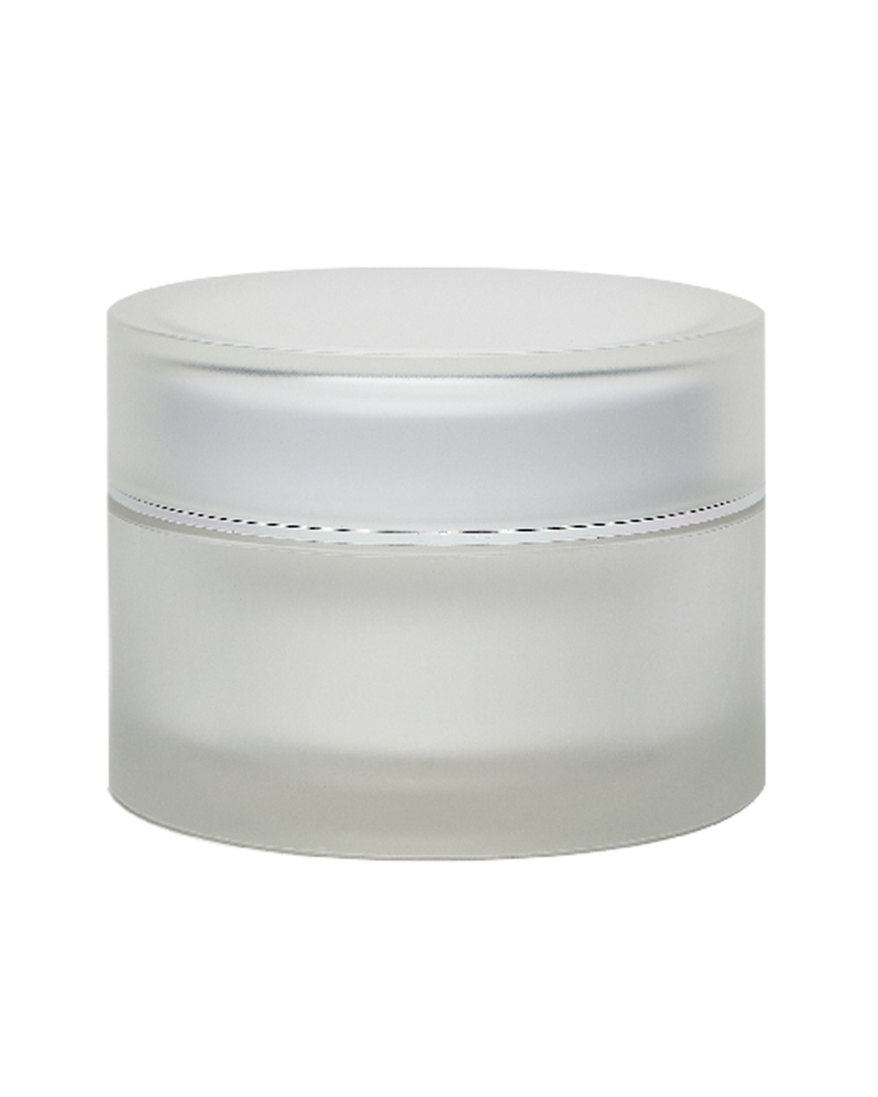 50 ml acrylic frosted natural jar