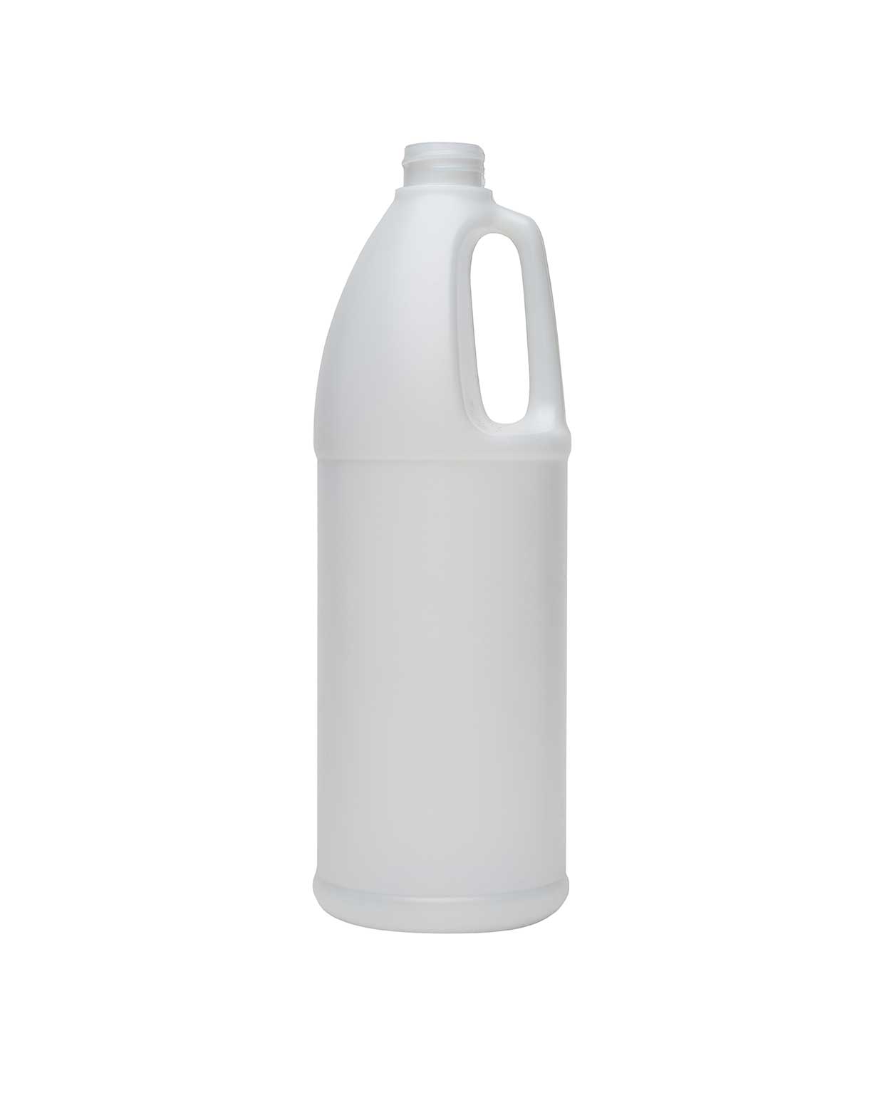 1 Gallon (128oz) Natural HDPE Plastic Industrial Round Bottle (38-400)