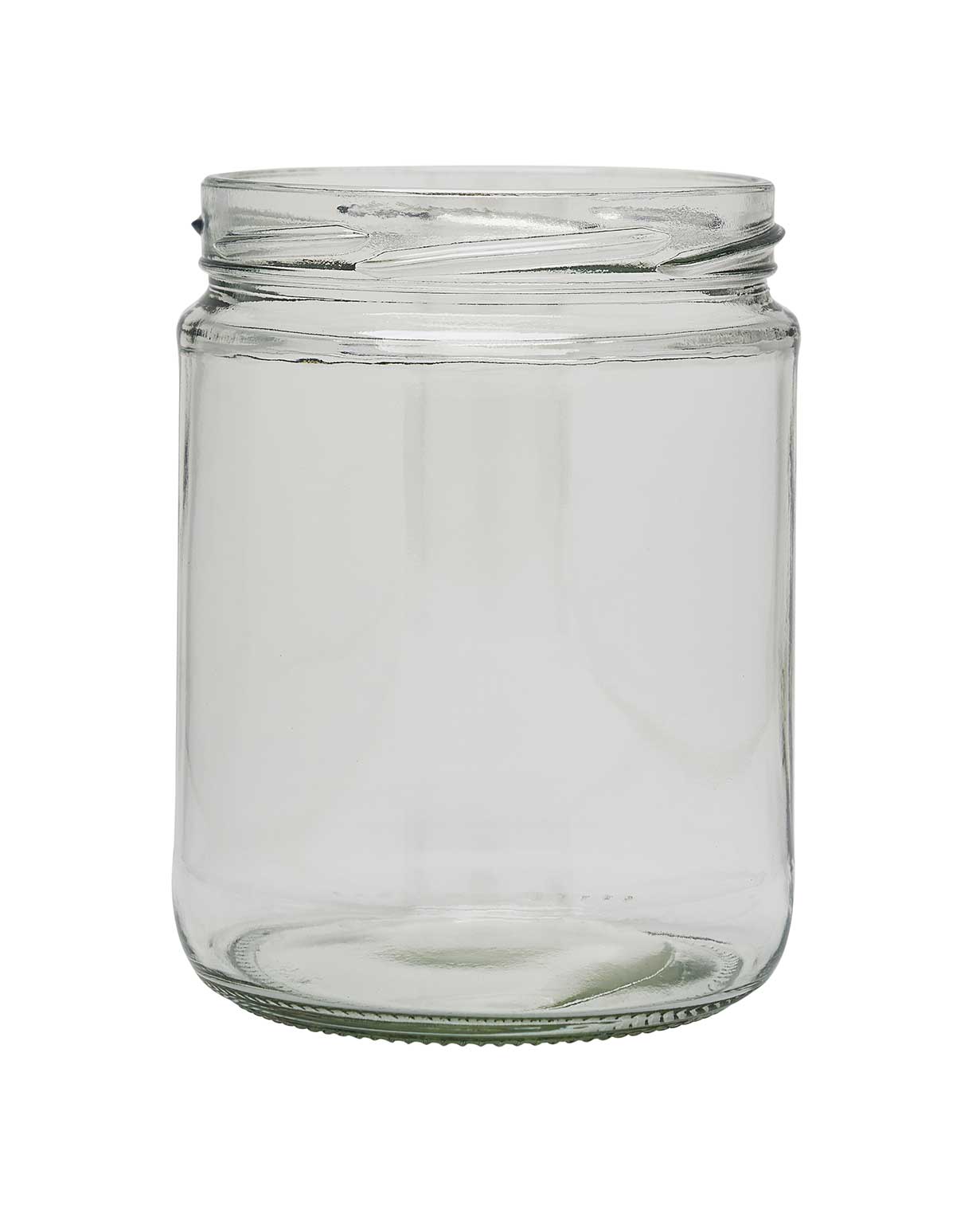 Glass Jar: 16 oz. Straight Sided Flint Jar  Glass Jar: 16 oz. Straight  Sided Flint Jar