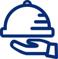 Service Blue Line Icon