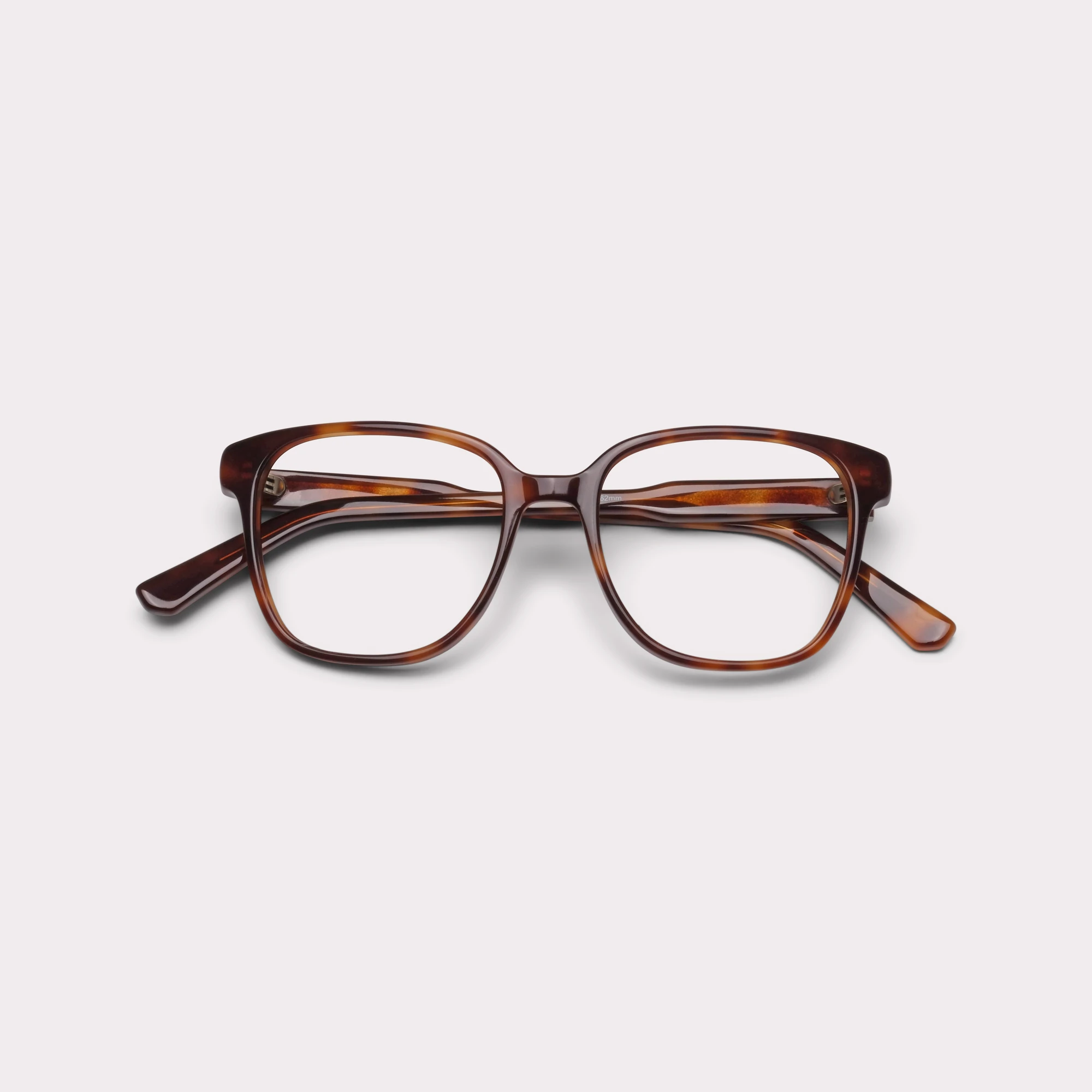 A pair of Clara Tortoise Reading glasses folded