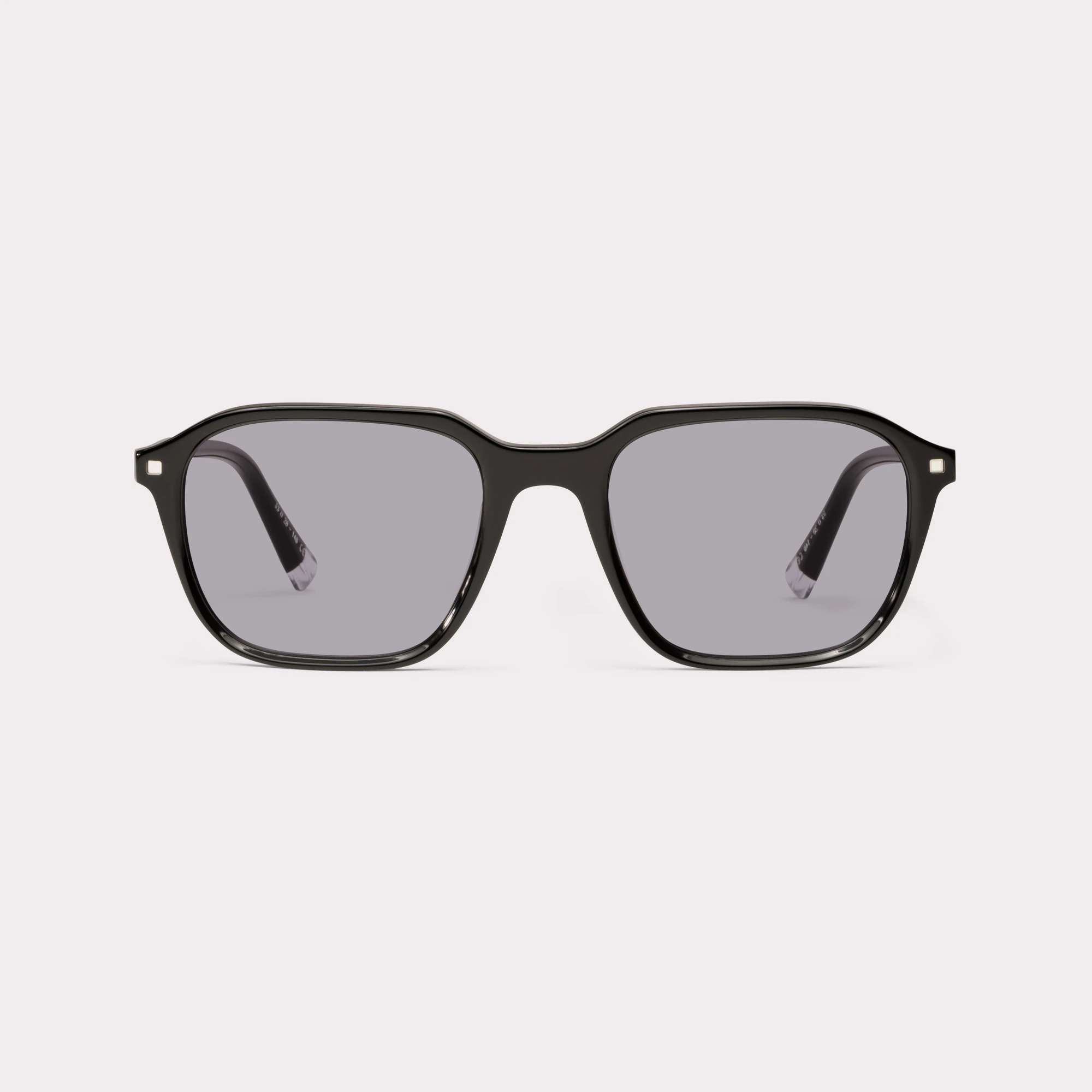 A pair of Carl Black Sunglasses seen from the front