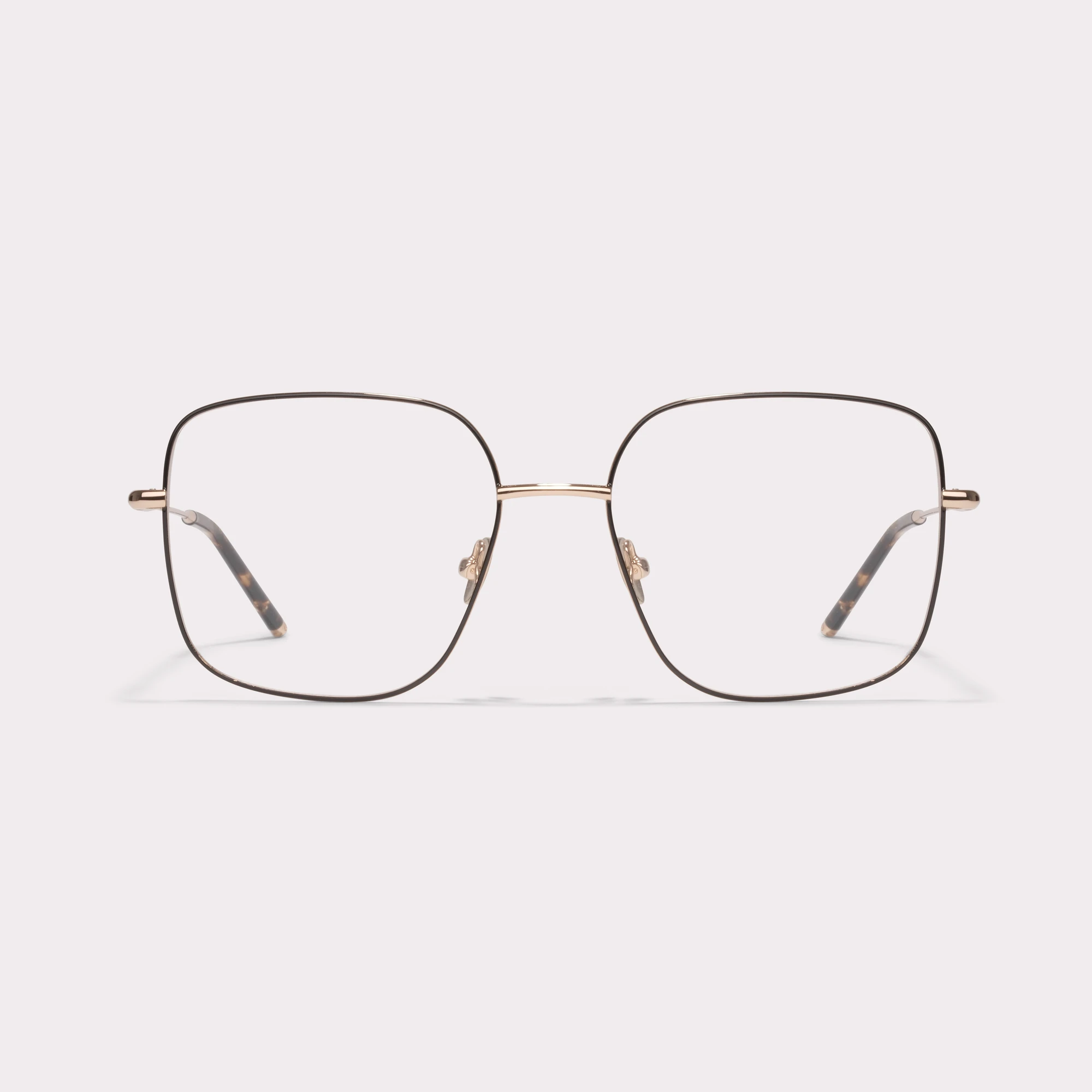 Um par de Cleo Gold Óculos graduados vista frontal.