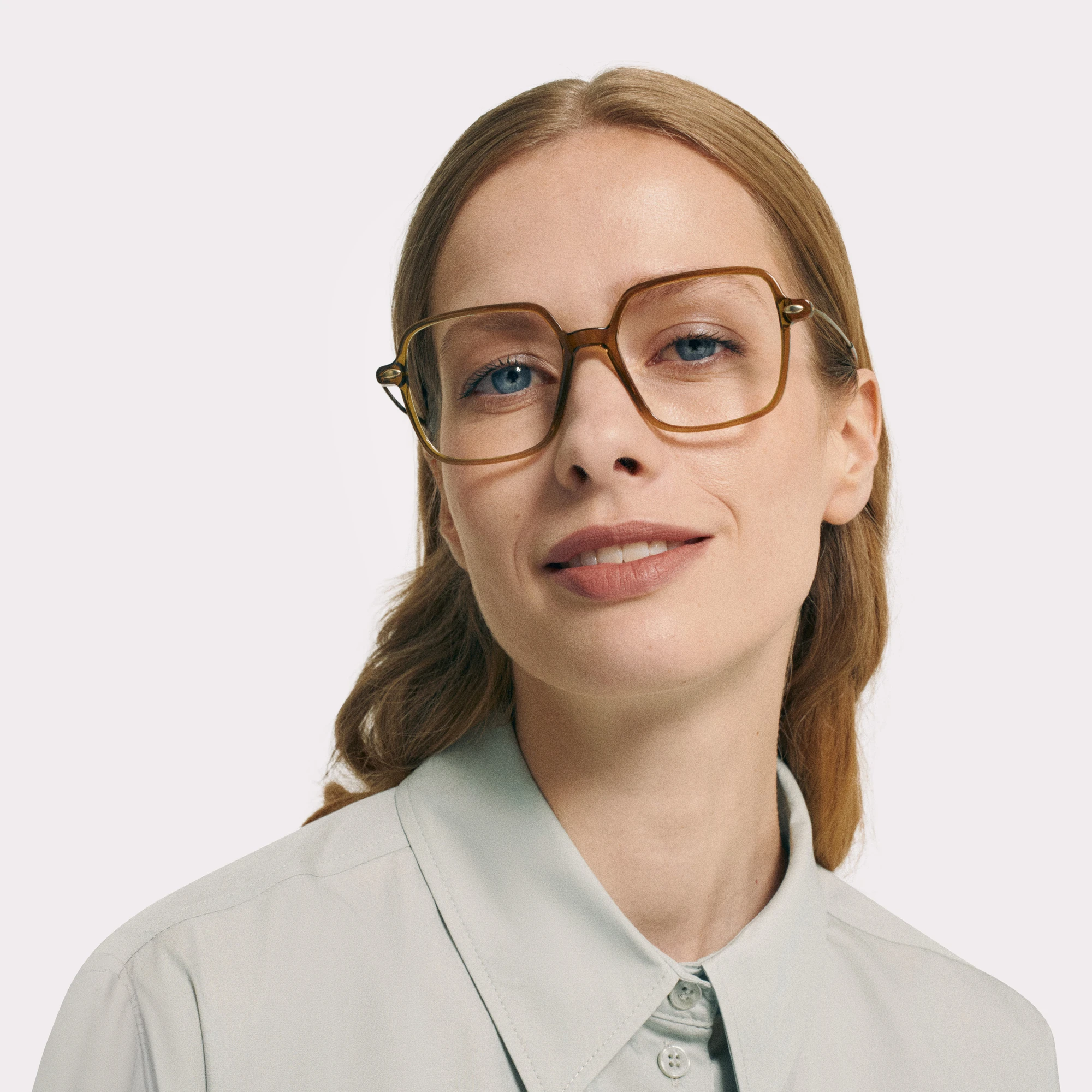 A pair of Lena Olive Reading glasses