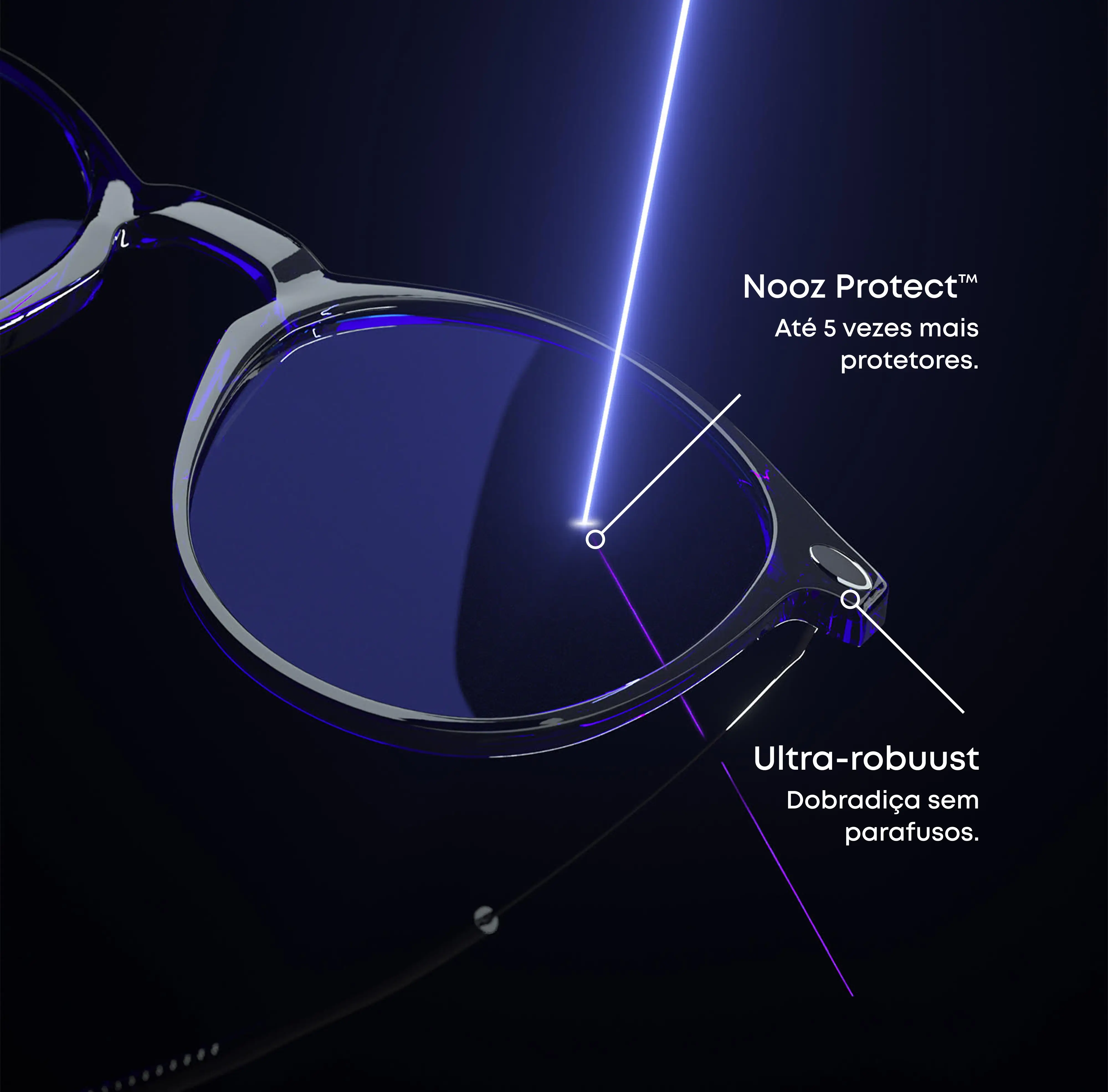 Um par de Cruz Preto Óculos luz azul