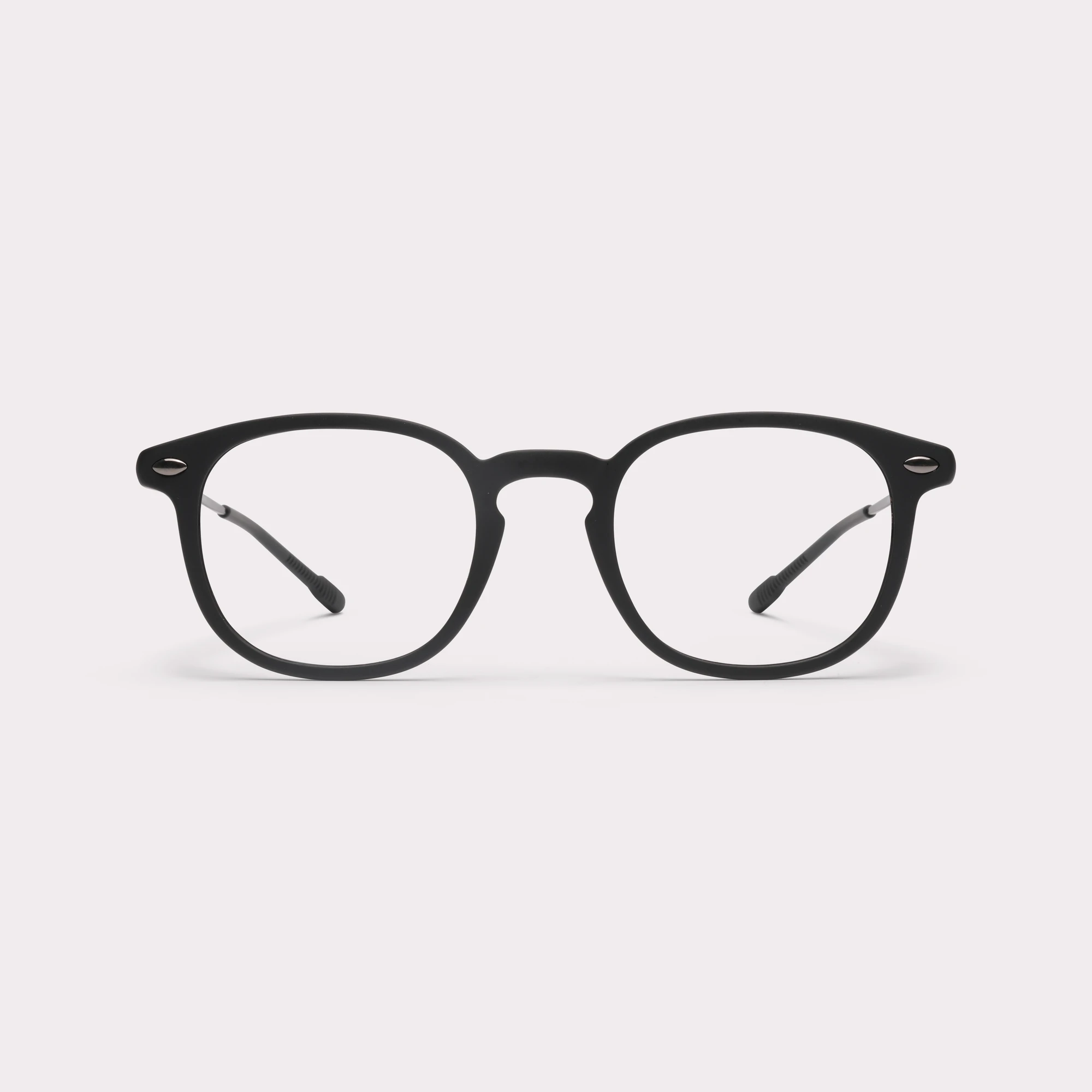 A pair of Alma Black Reading glasses seen from the front
