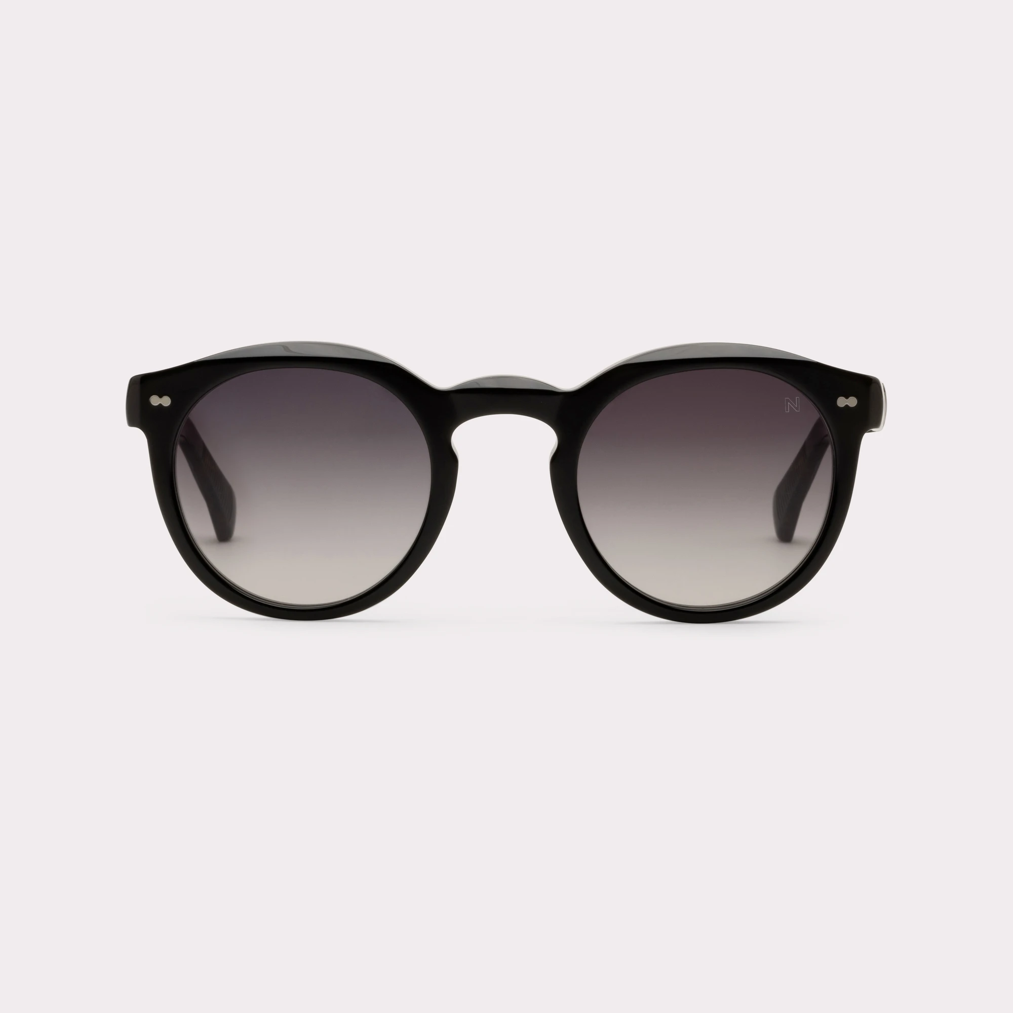 A pair of Robb Black Sunglasses seen from the front