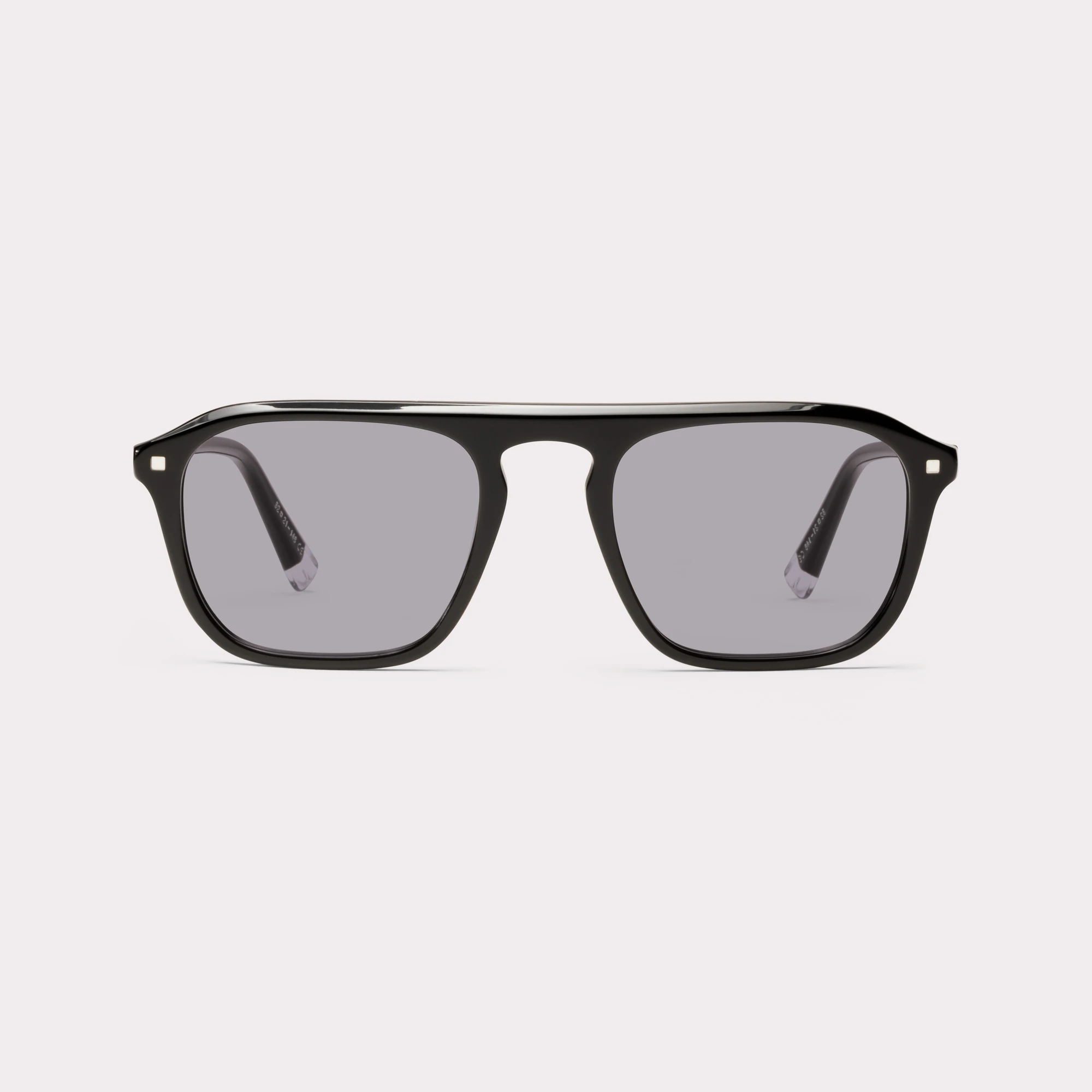 A pair of Captain Black Sunglasses seen from the front