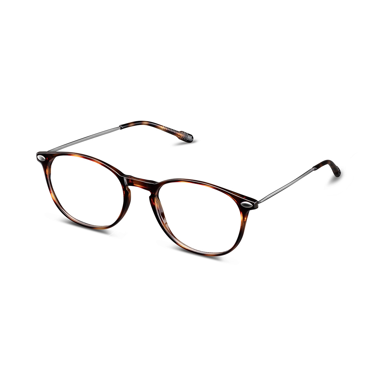 Pair of blue anti-light glasses Essential Alba Tortoise aside