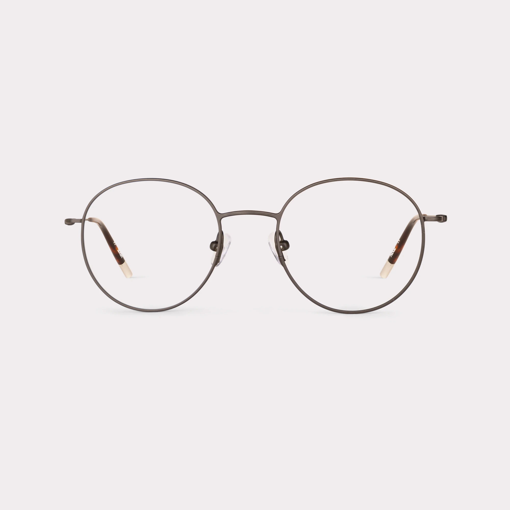 A pair of Saul Black Multi-distance™ blue light blocking reading glasses seen from the front