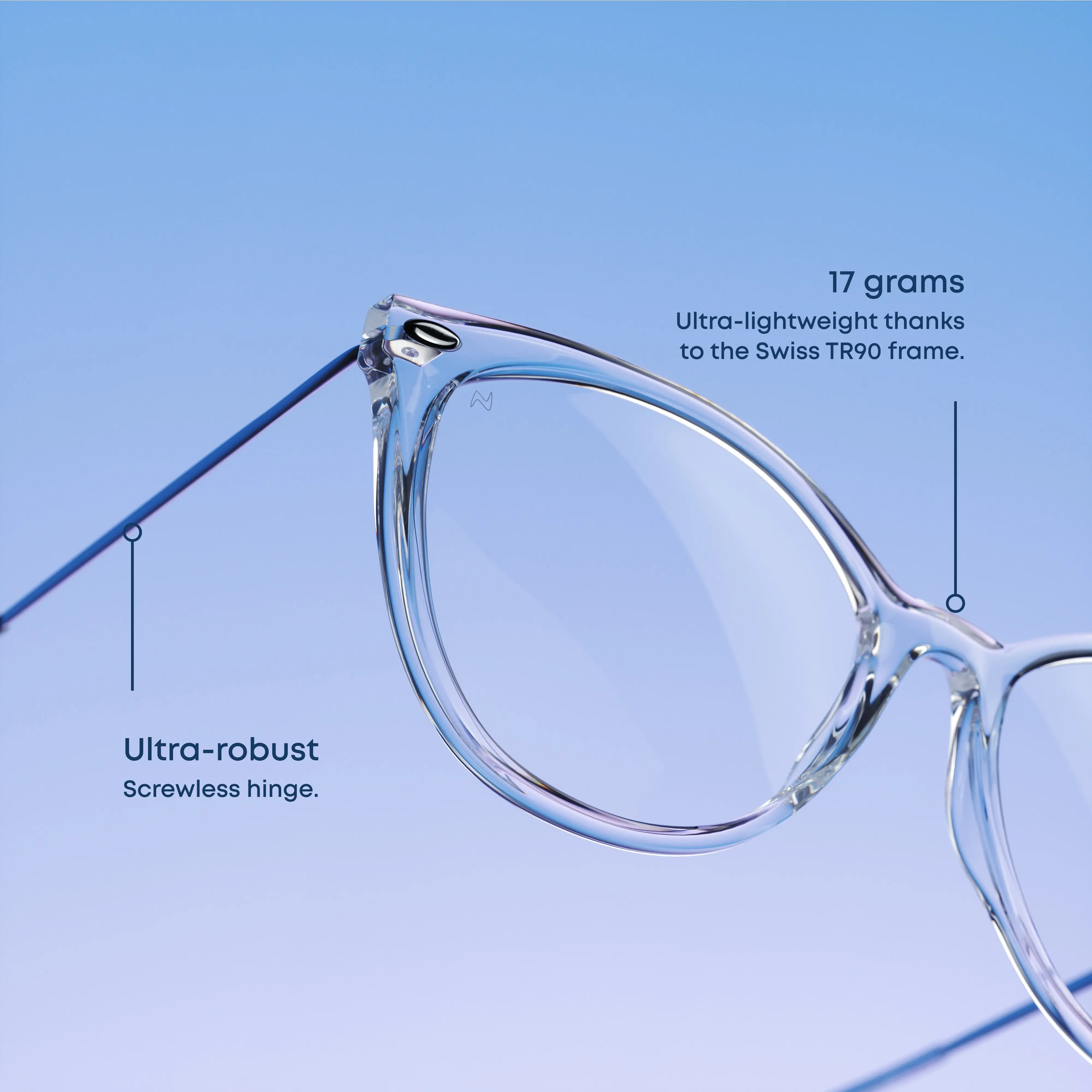 A pair of Alma Black Reading glasses