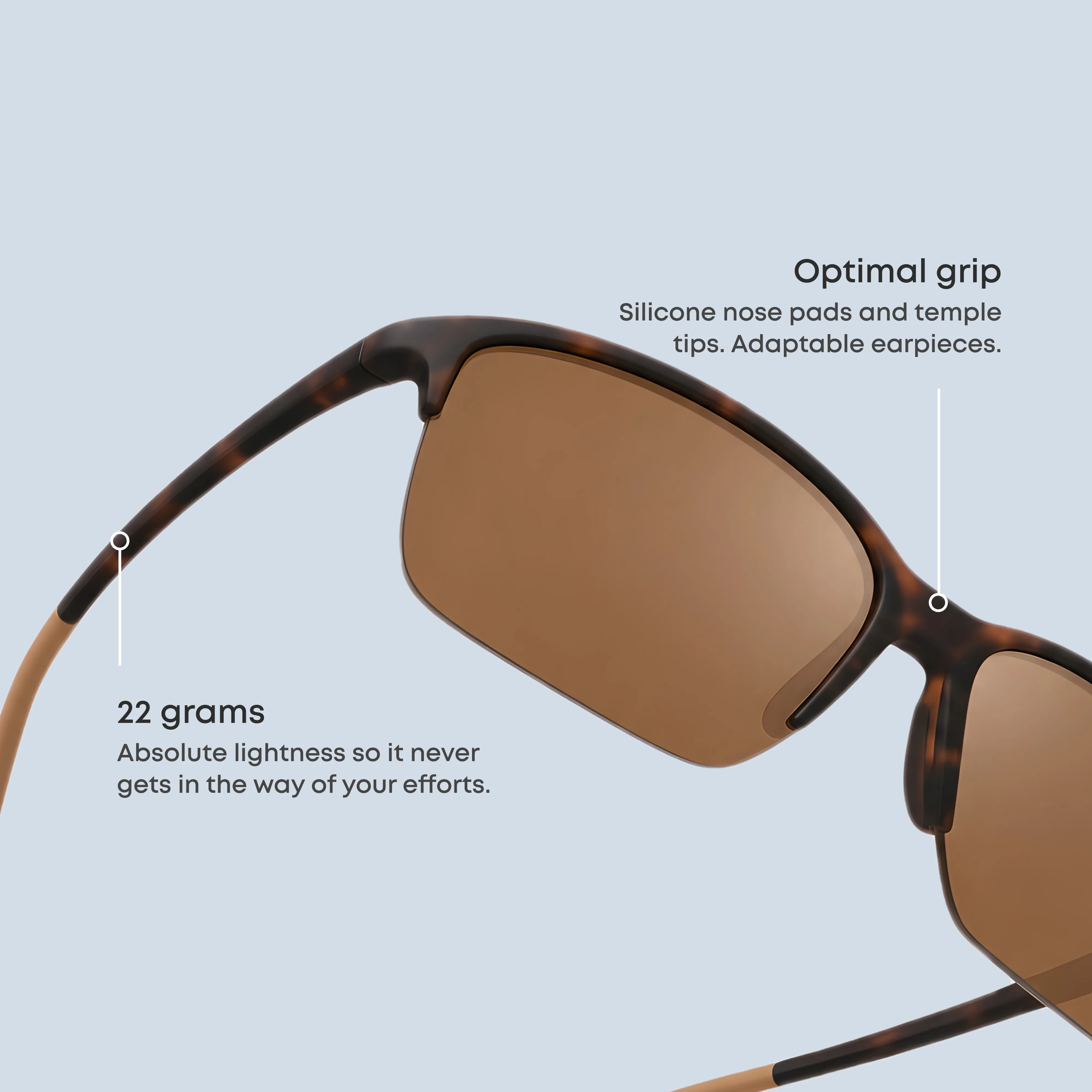 A pair of Peak Tortoise Sunglasses