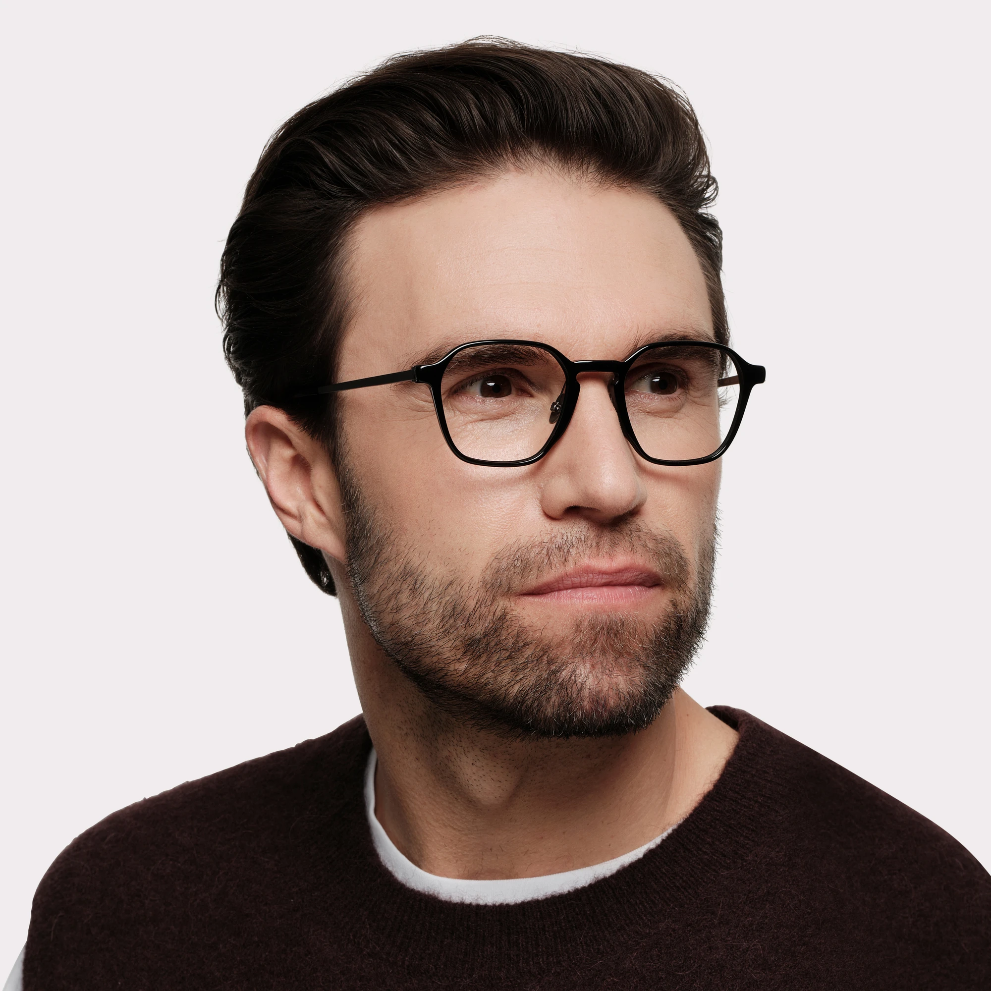 Een par Aaron Zwart Bril op sterkte
