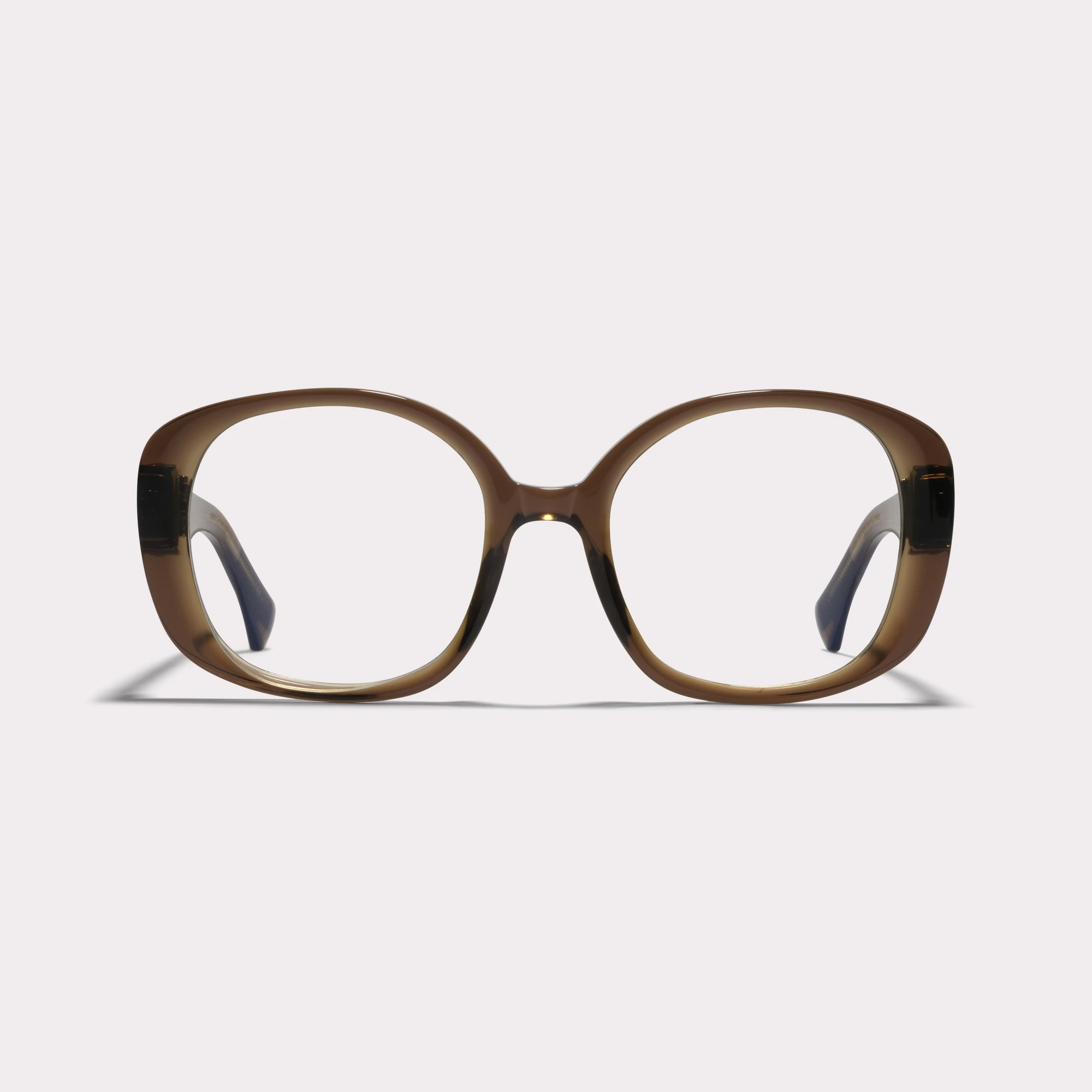 Ein Paar Joy Khaki Korrekturbrille , von vorne gesehen