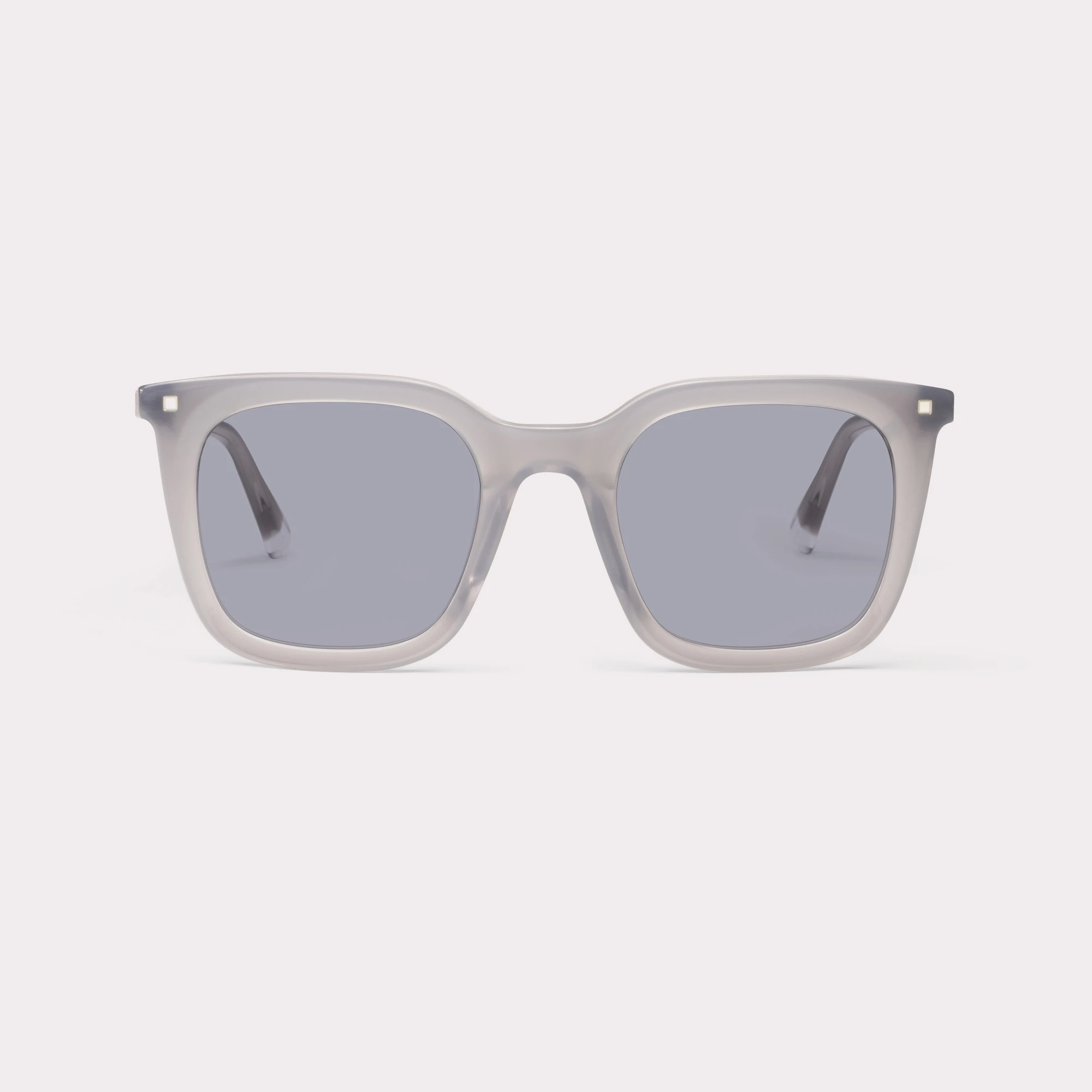 A pair of Candid Light grey Sunglasses seen from the front