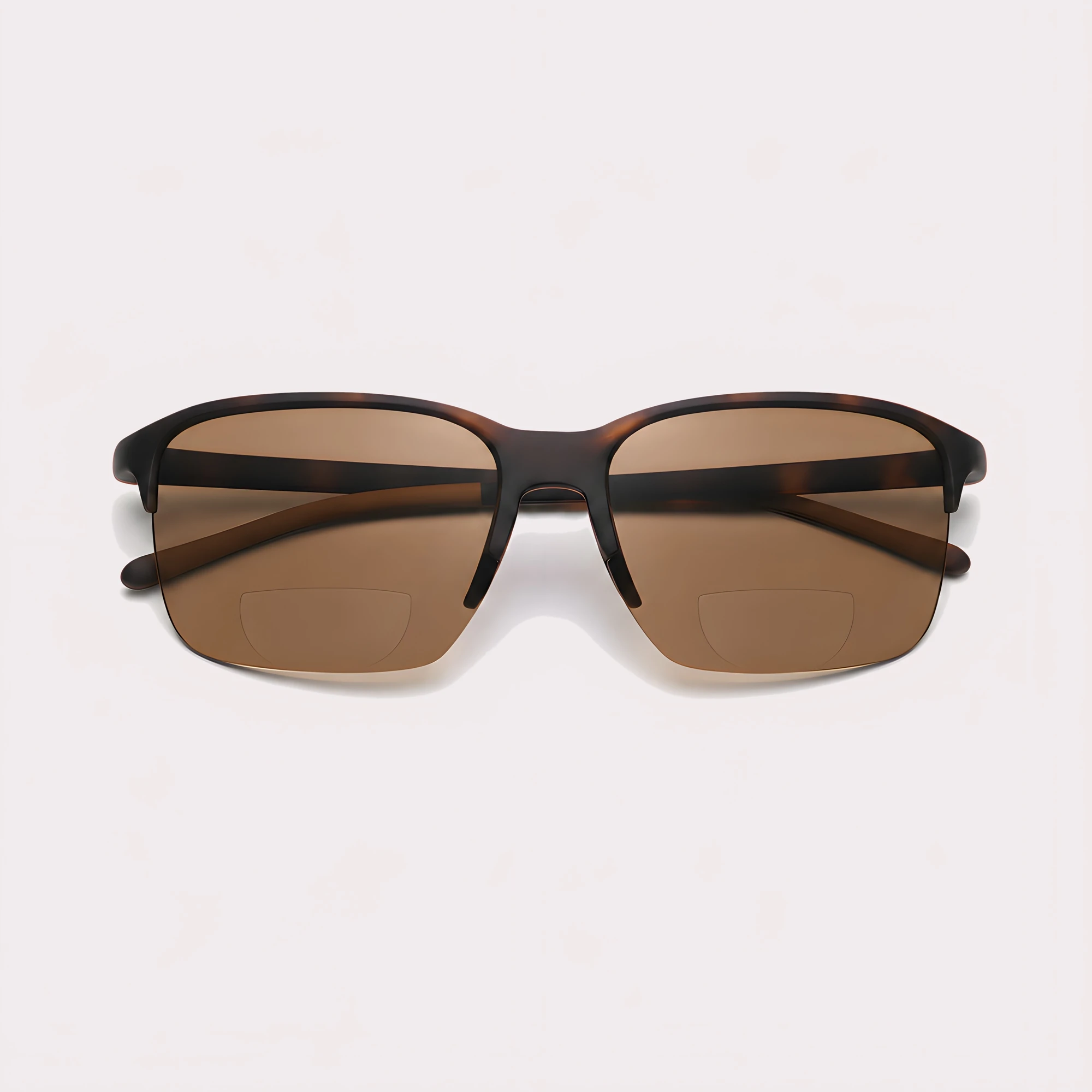 A pair of Peak Tortoise Bifocal sunglasses folded