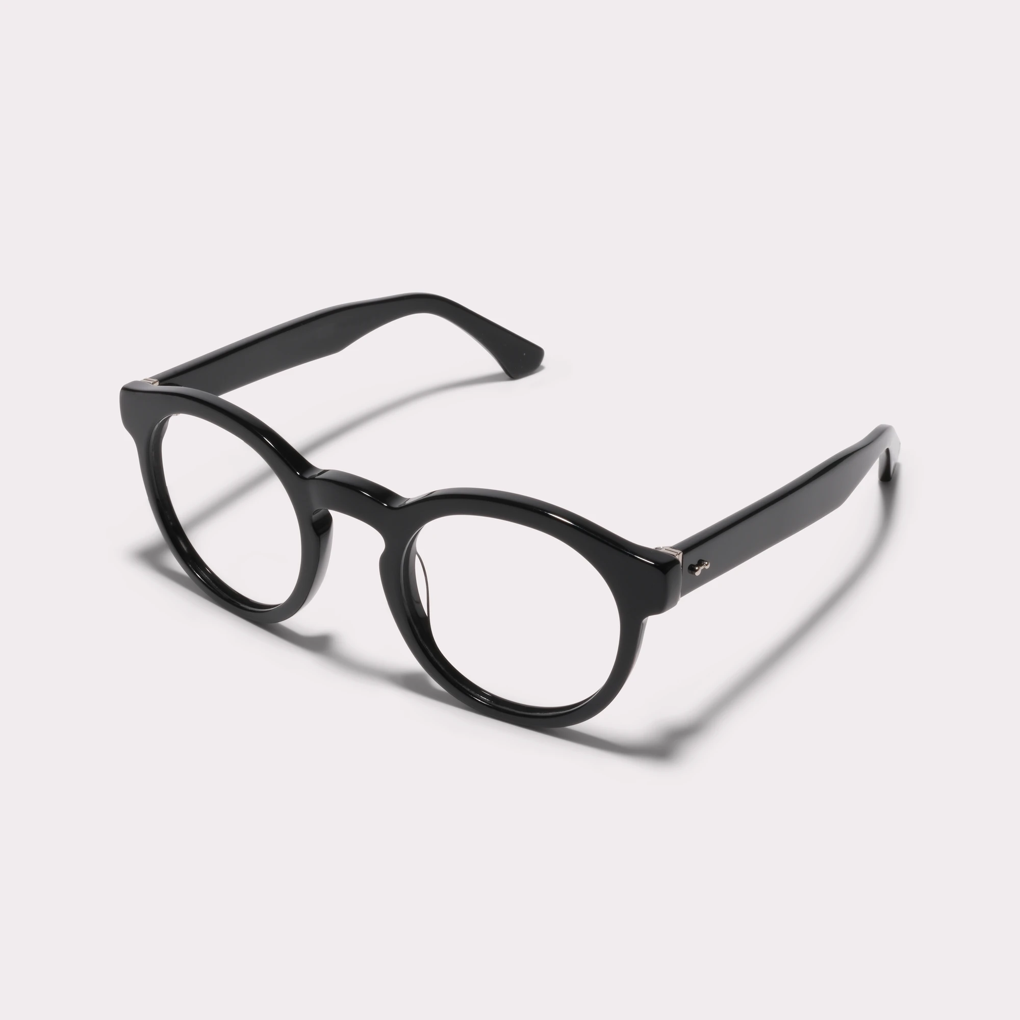 A pair of Robben Black Reading glasses  seen from the side
