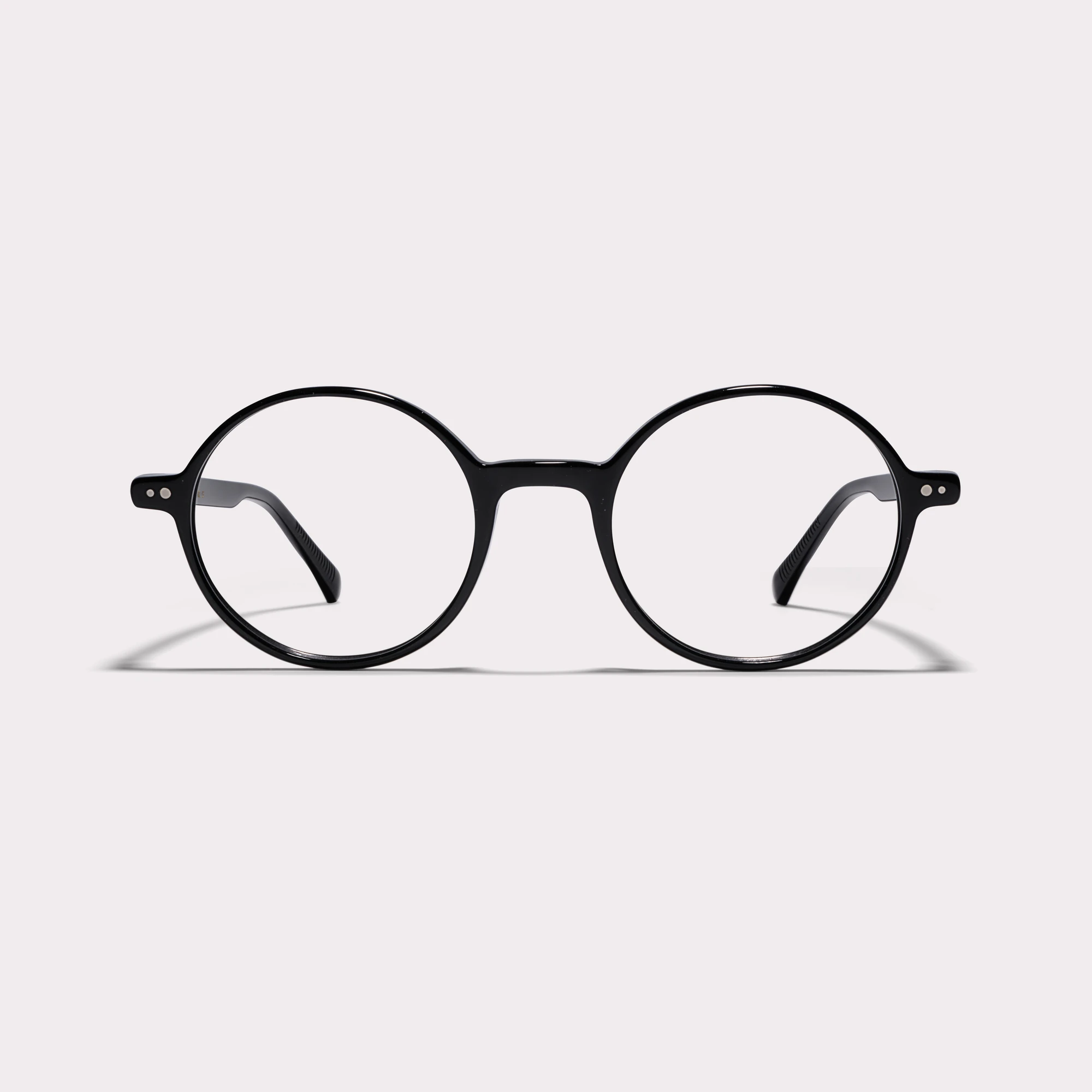 Ein Paar Como Schwarz Korrekturbrille , von vorne gesehen