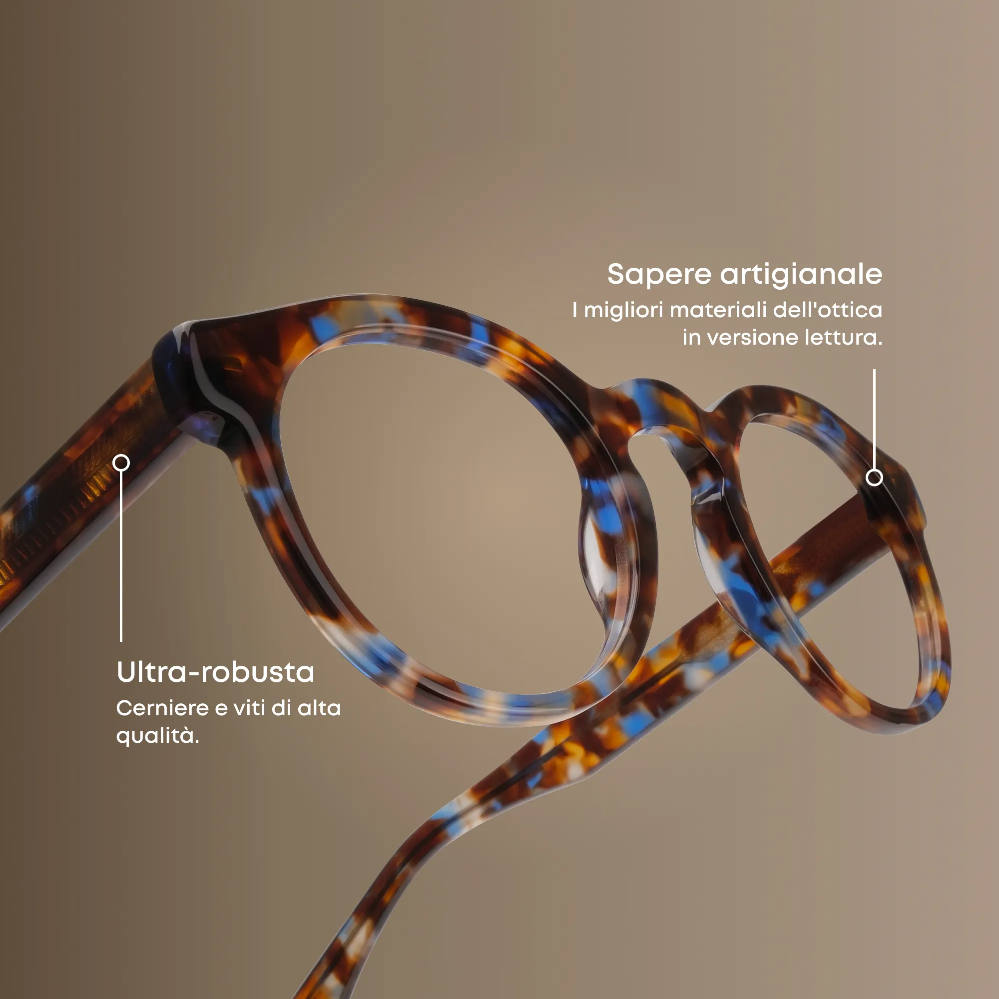 Un paio di Miller Champagne tortoise Occhiali da lettura