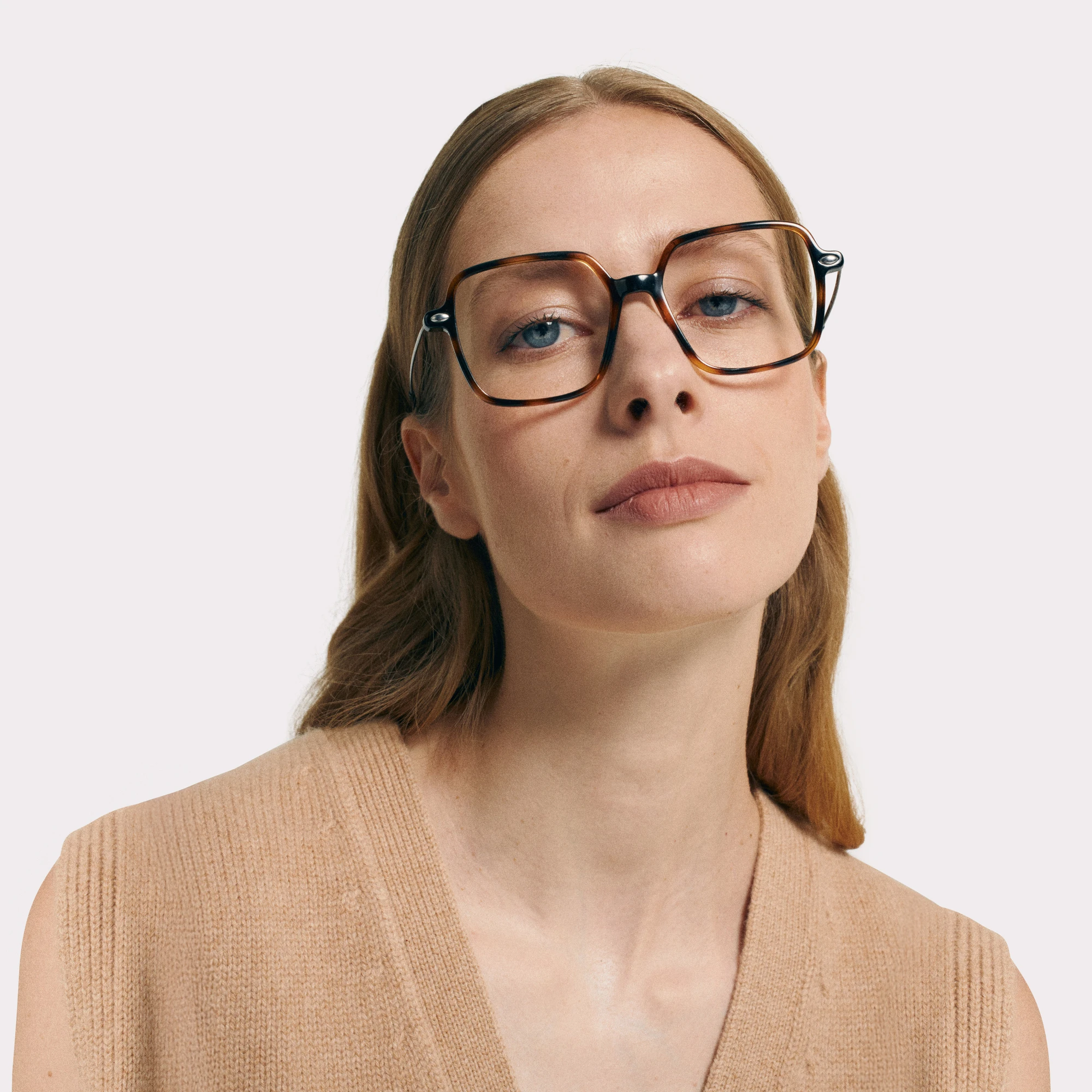 A pair of Lena Tortoise Reading glasses