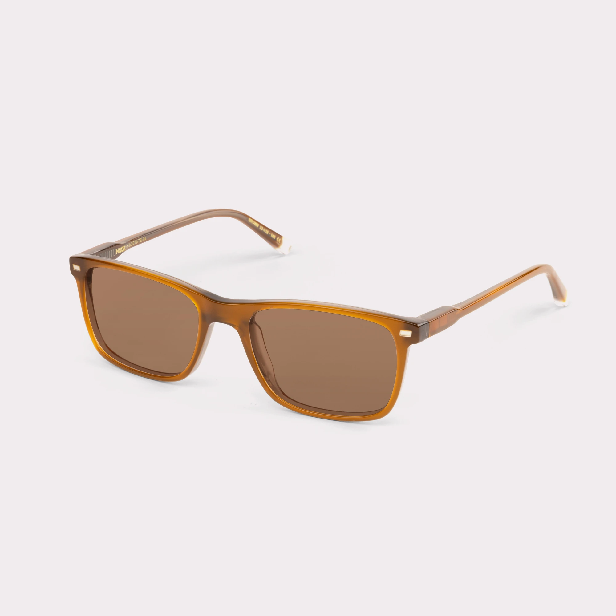 A pair of Andre Brown Sunglasses  seen from the side
