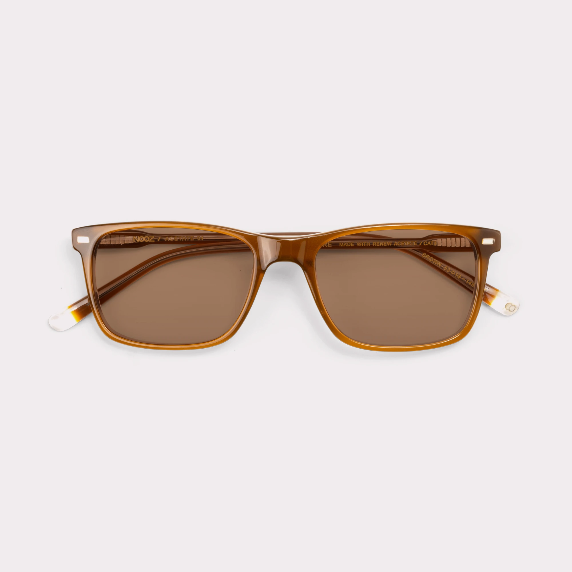 A pair of Andre Brown Sunglasses folded