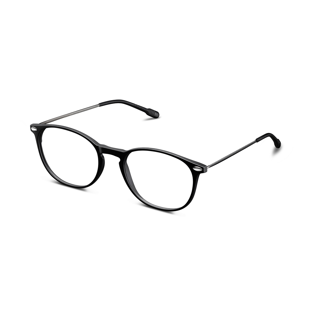 Reading glasses without branches Essential Alba Black from side