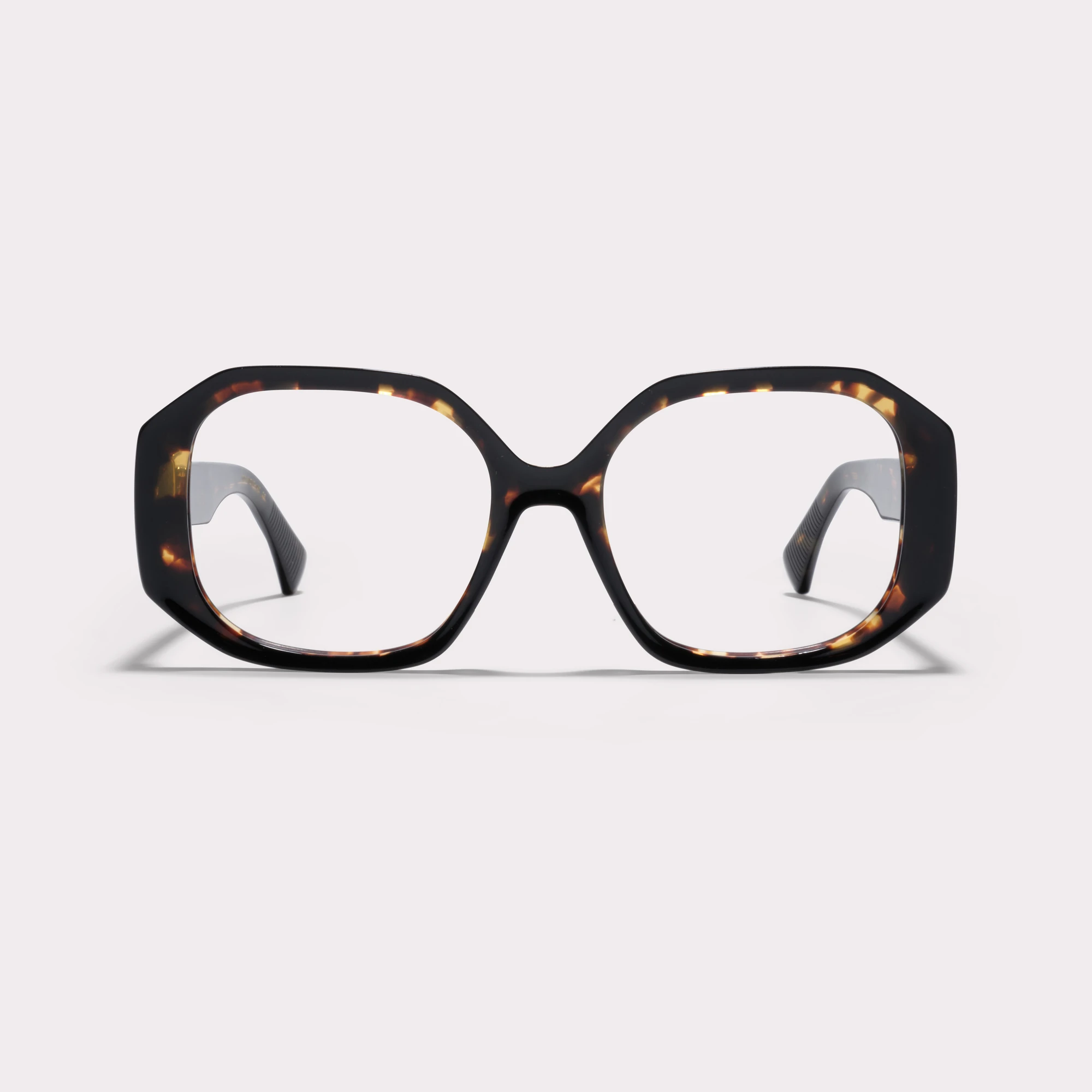 Ein Paar Kelly Dunkles Tortoise Korrekturbrille , von vorne gesehen