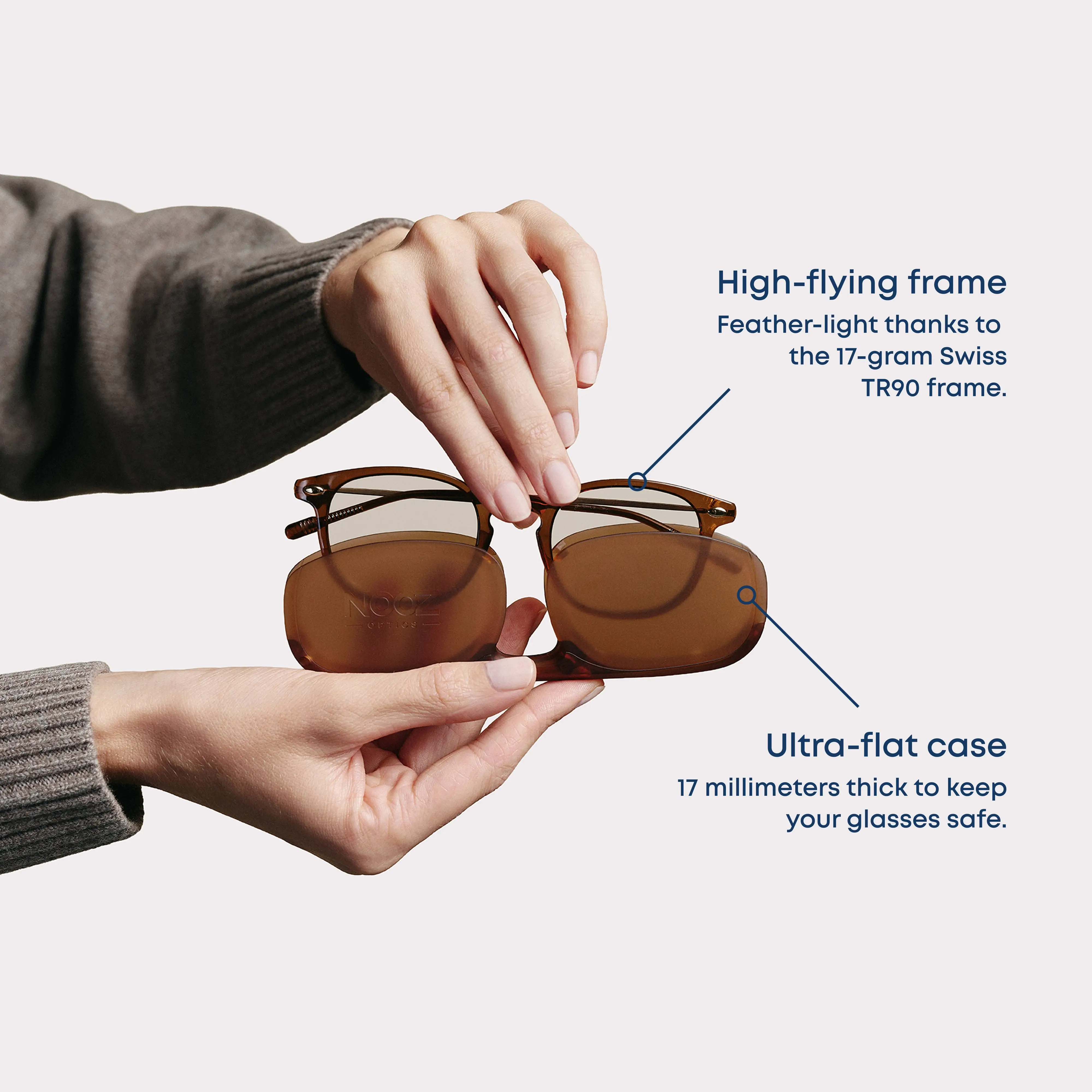 A pair of Doni Black Blue light reading glasses