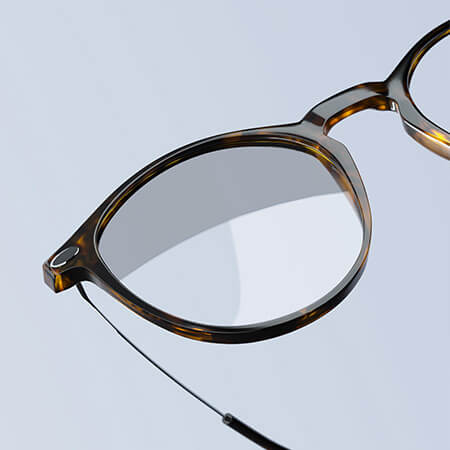 Essential Focus reading glasses on left glass