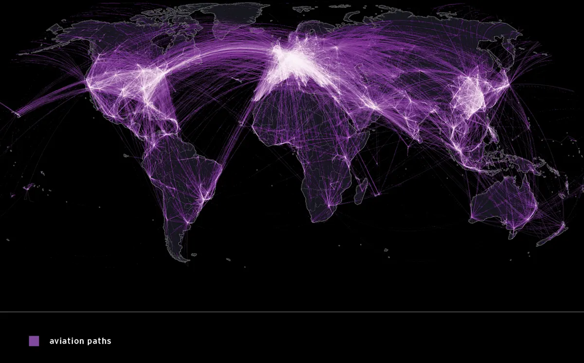 Flight Map with key