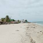 Everything remains, but the beach