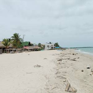 Everything remains, but the beach