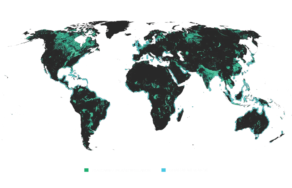Greenprint Conservation Restoration Wetlands Map w key