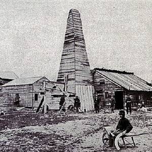 First commercial oil well