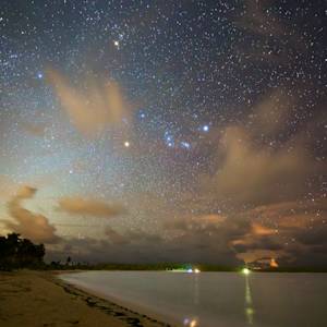 The stars shined a lot brighter