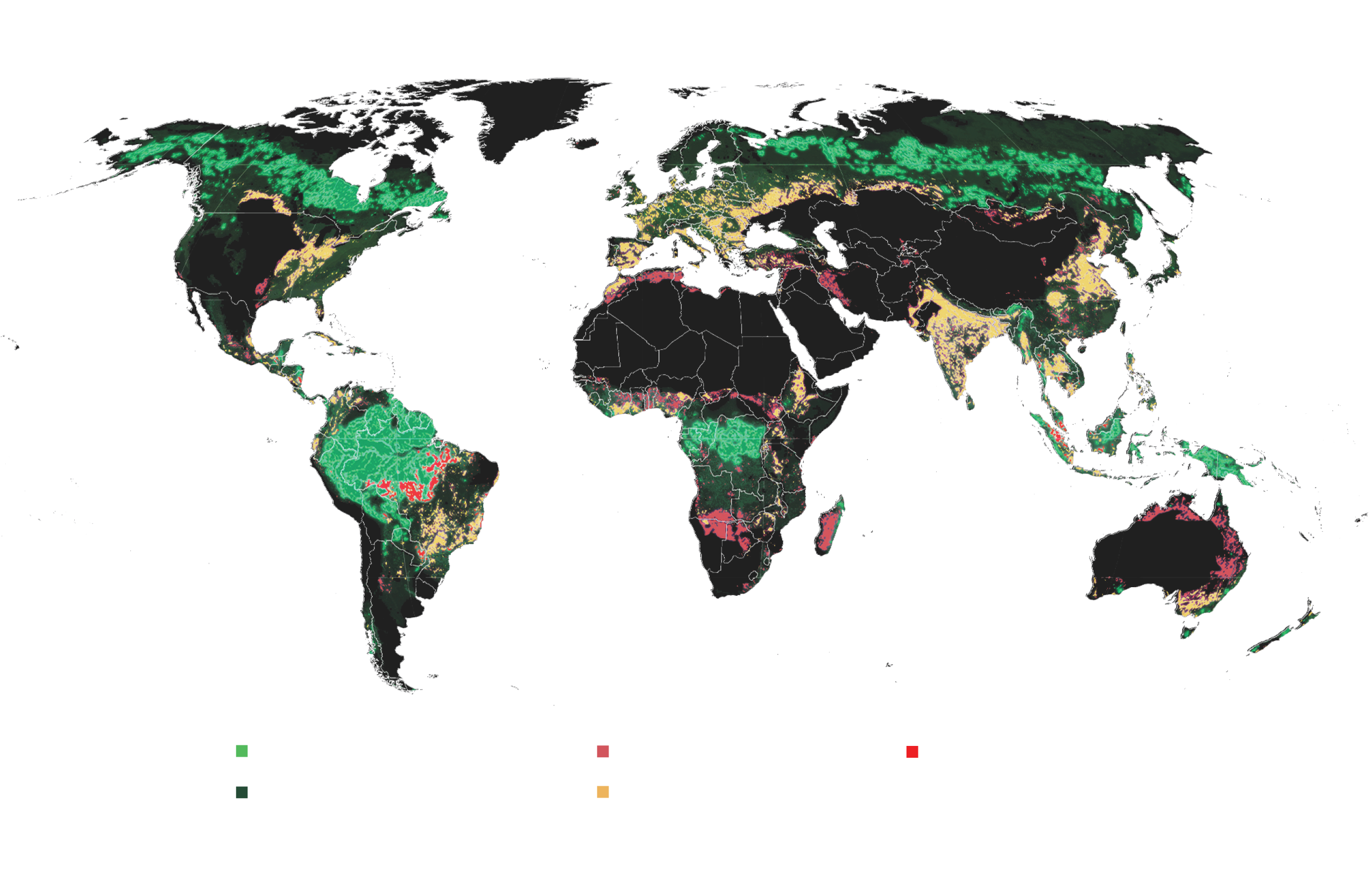 Greenprint Conservation Restoration Forest Conversion Map w Key