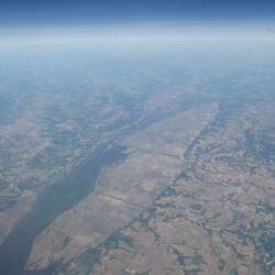 Farm runoff in the Minnesota River pollutes the Mississippi