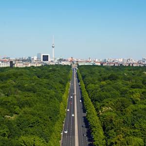 Berlin, 37% forest, parks, and water