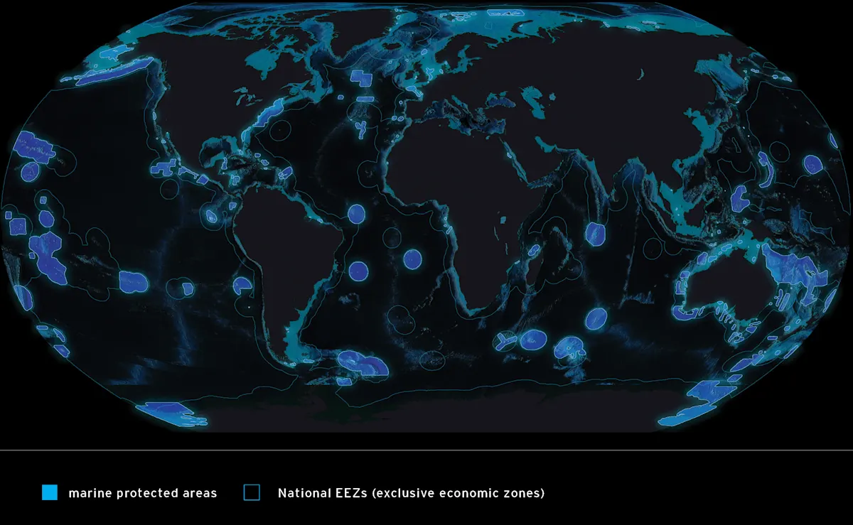 Marine Protected Areas Current map with key