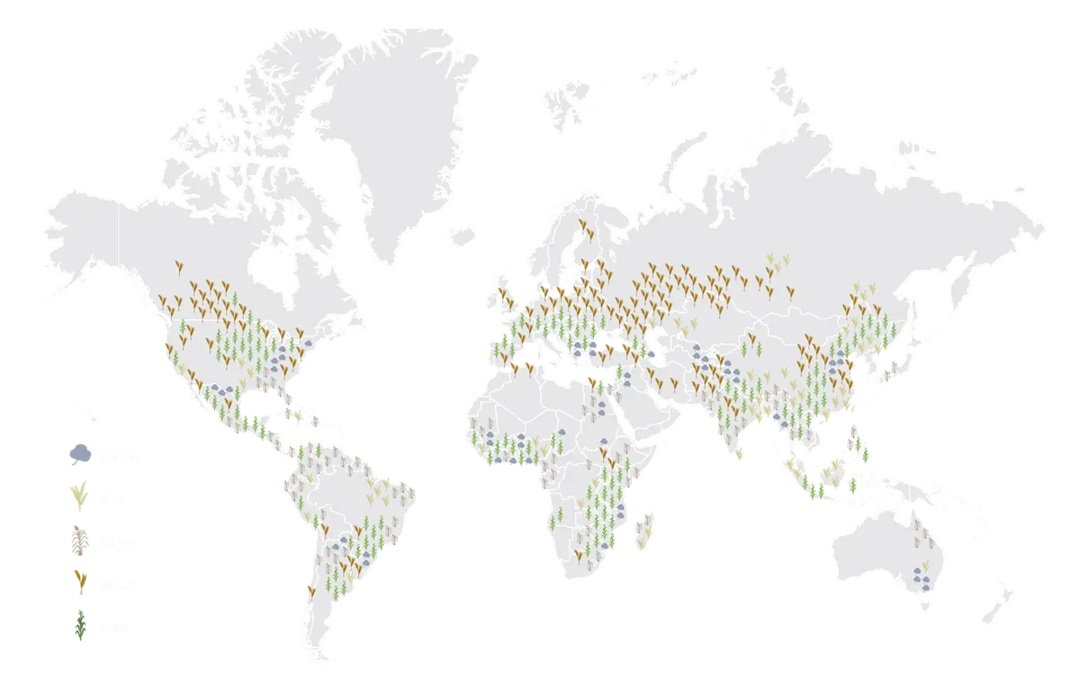 Rethink where we grow which crops map