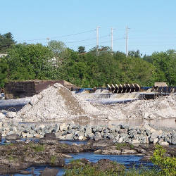 Destruction Of The Veazie Dam, Penobscot River