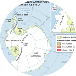 Larsen A Ice Shelf Cracks