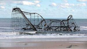 Destruction Of Wildwood Beach After Sandy 