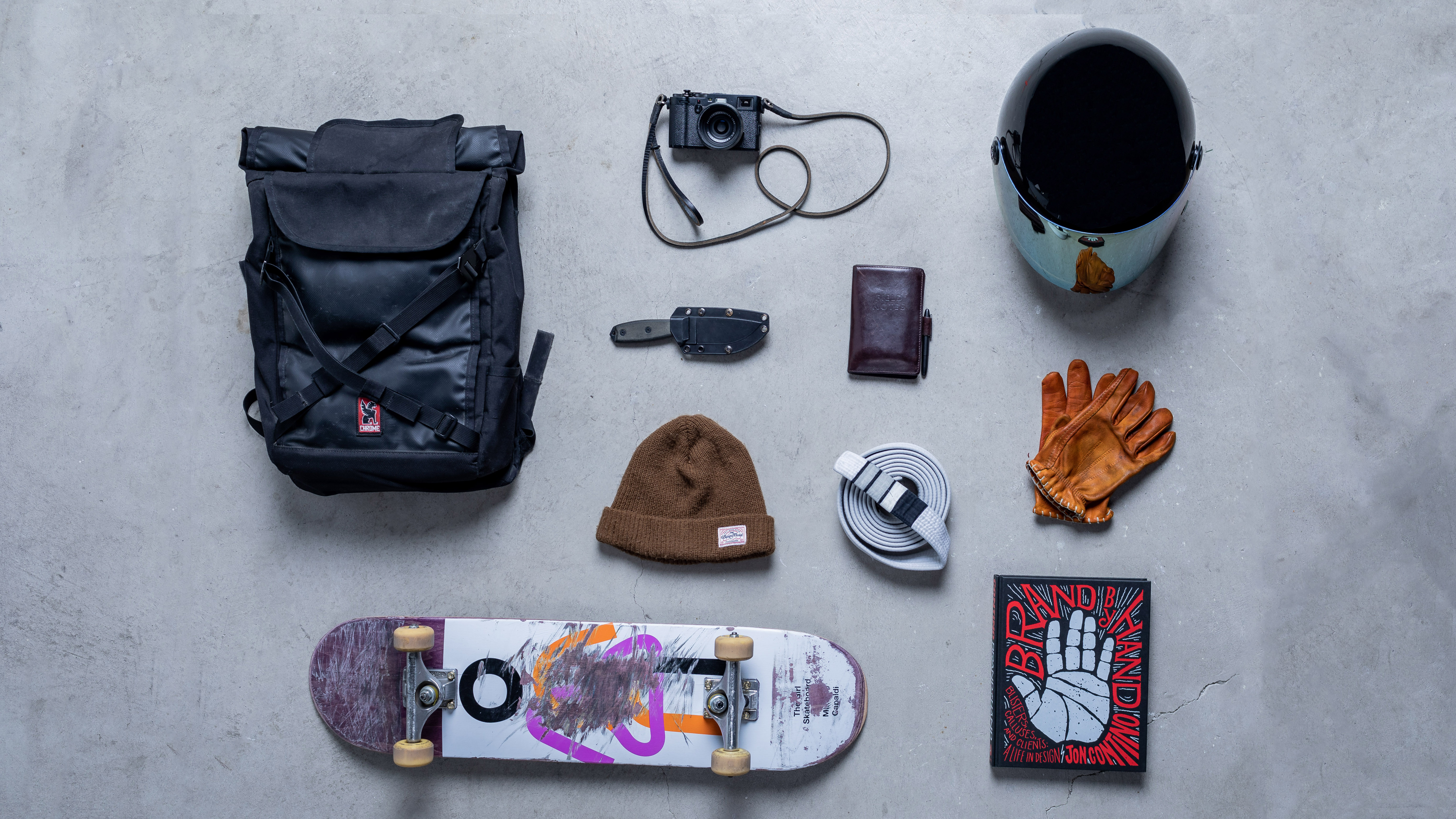 chrome skateboard backpack