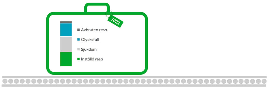 Skäl för inställd resa.