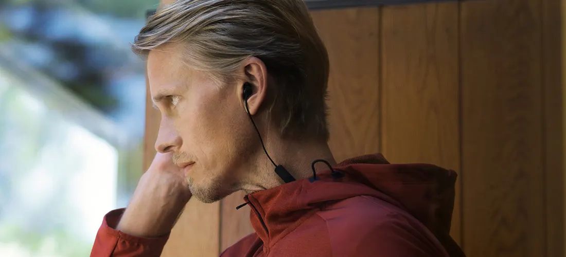 Man på väg ut på jogging.