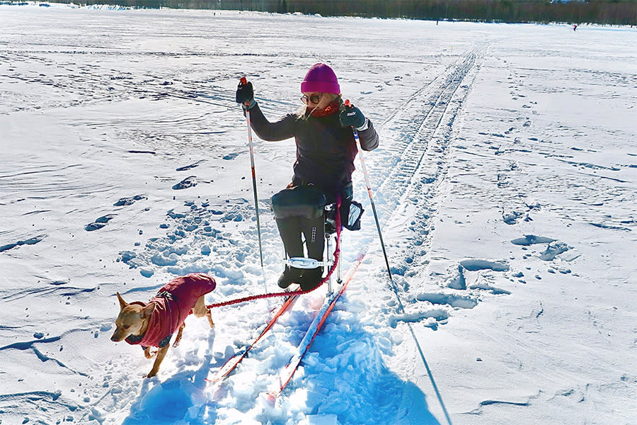 Skidkälkeåkaren Sini Pyy.